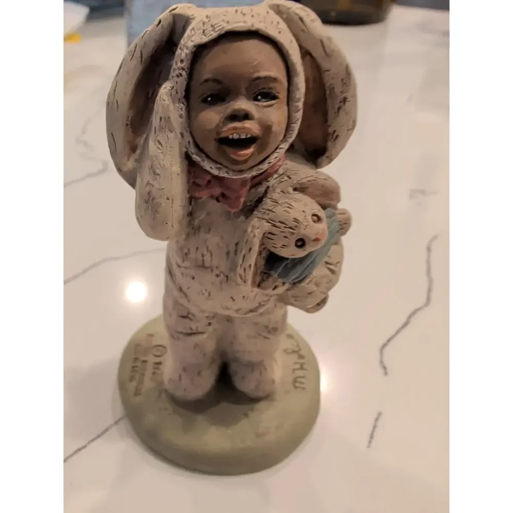 Lot of 6 Vintage All God's Children Figurines Martha Holcombe Black Americana...
